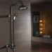 TY Antique Country Modern Shower Only Rotatable with Ceramic Valve Single Handle Two Holes for Nickel Brushed   Shower Faucet - B0749NZSCM